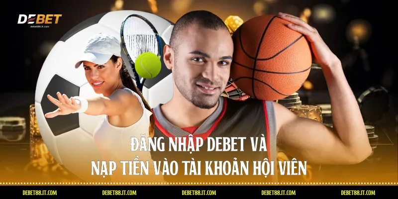 Đăng nhập DEBET và nạp tiền vào tài khoản hội viên