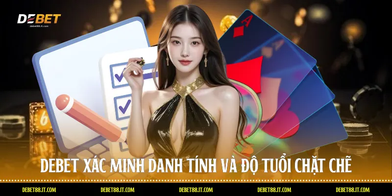 DEBET xác minh danh tính và độ tuổi chặt chẽ