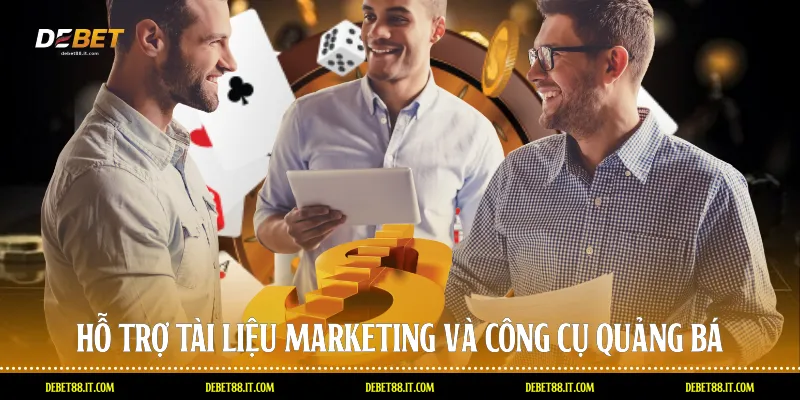 Hỗ trợ tài liệu marketing và công cụ quảng bá