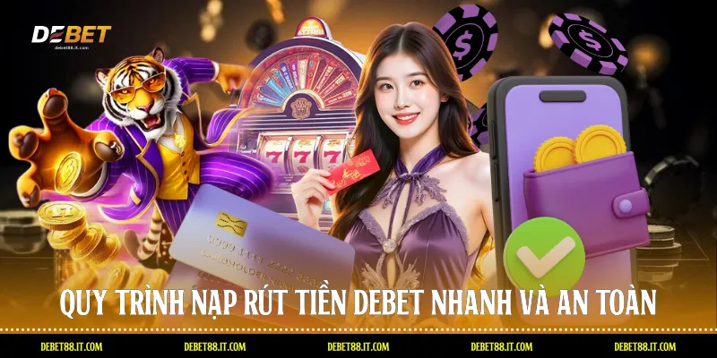 Quy trình nạp rút tiền DEBET nhanh và an toàn